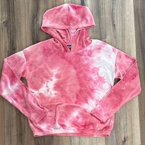 Pink Tie-Dye Hoodie Freshman girls 12 14 super soft hoodie
